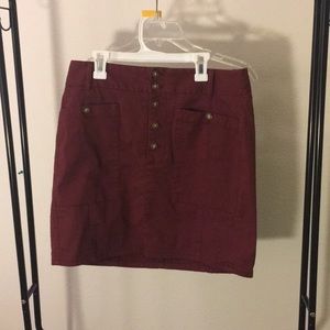 Maroon skirt
